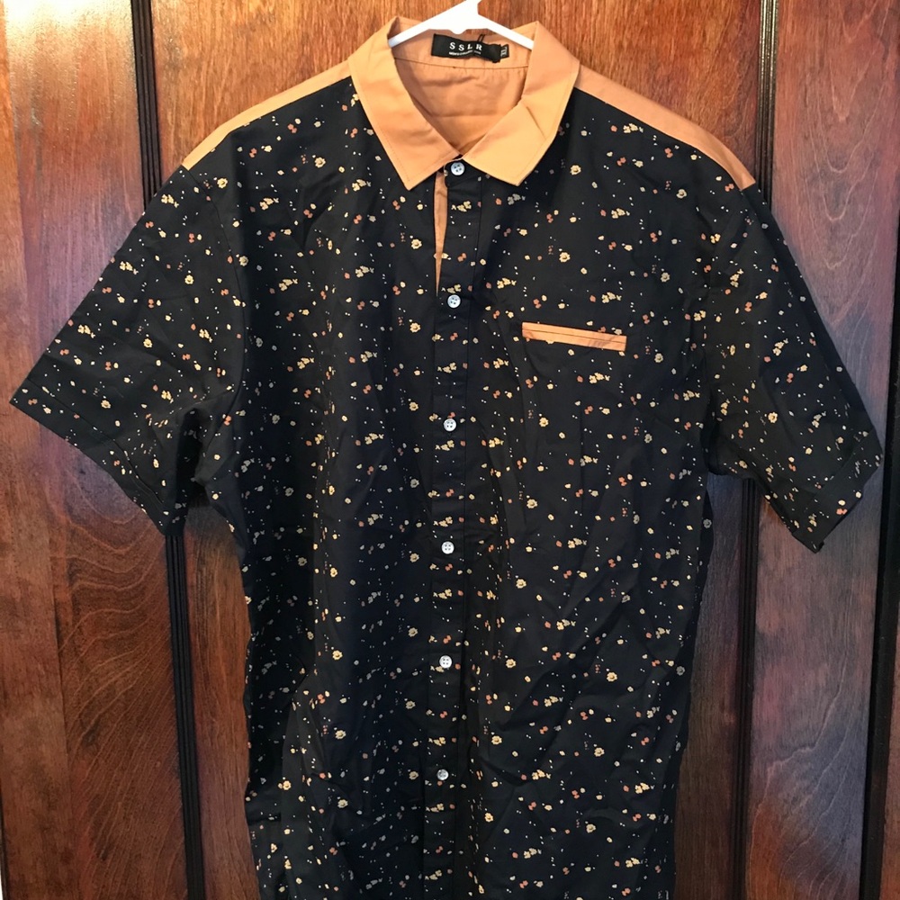 SSLR Men’s Collection Short Sleeve Button Down XL